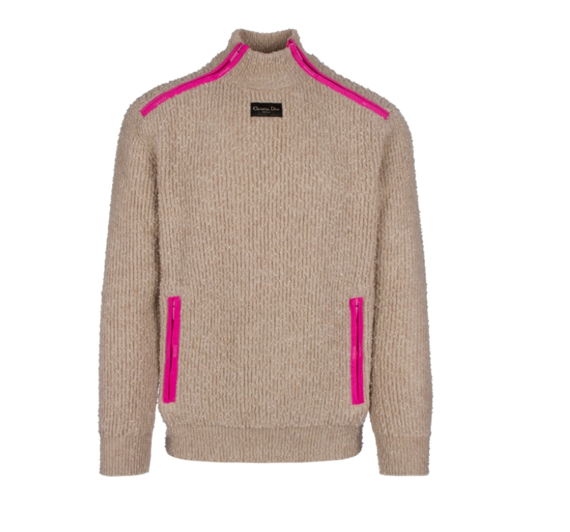 [미다스] 디올 지퍼 디테일 카라 스웨터 XL 383M640AT547