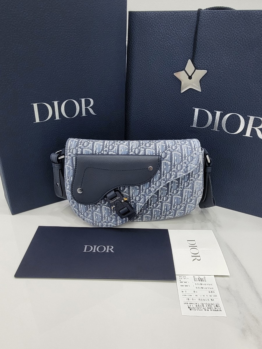 [미다스] 디올 오블리크 자카드 새들 스트랩백 블루 1ADPO325YKY H04E