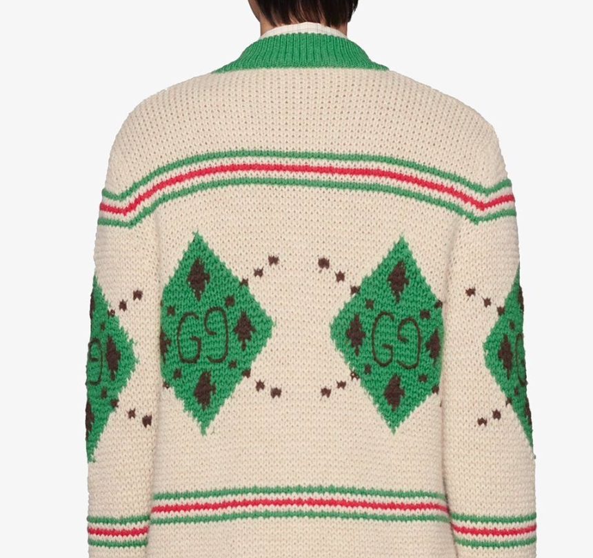 [미다스] 구찌 알파카 자카드 가디건 642798 S