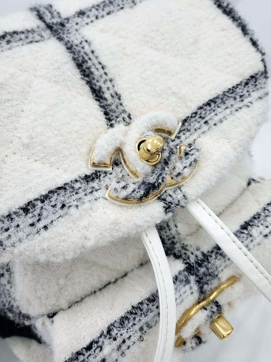 [미다스] 샤넬 트위드 듀마 시즌 백팩 금장 AS3615 내장칩