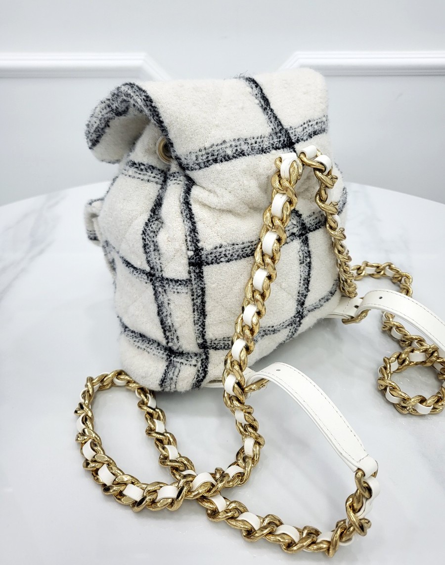 [미다스] 샤넬 트위드 듀마 시즌 백팩 금장 AS3615 내장칩