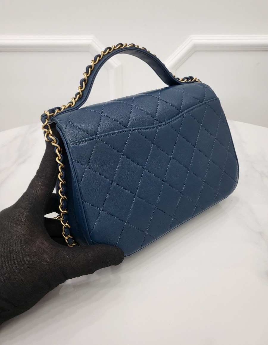 [미다스] 샤넬 19 탑핸들 시즌 금장 체인백 28번대 AS0970