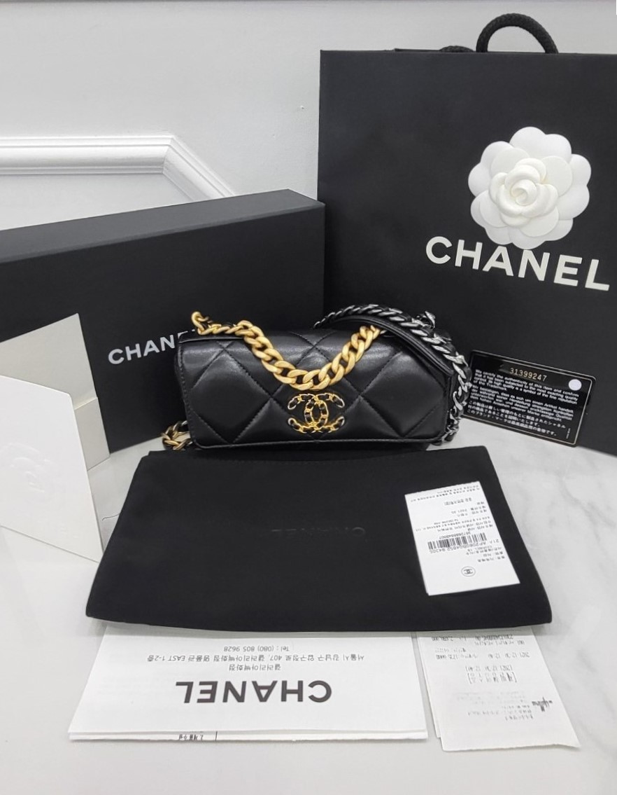 [미다스] 샤넬 19플랩 선글라스백 미니 크로스 AP2060 31번대