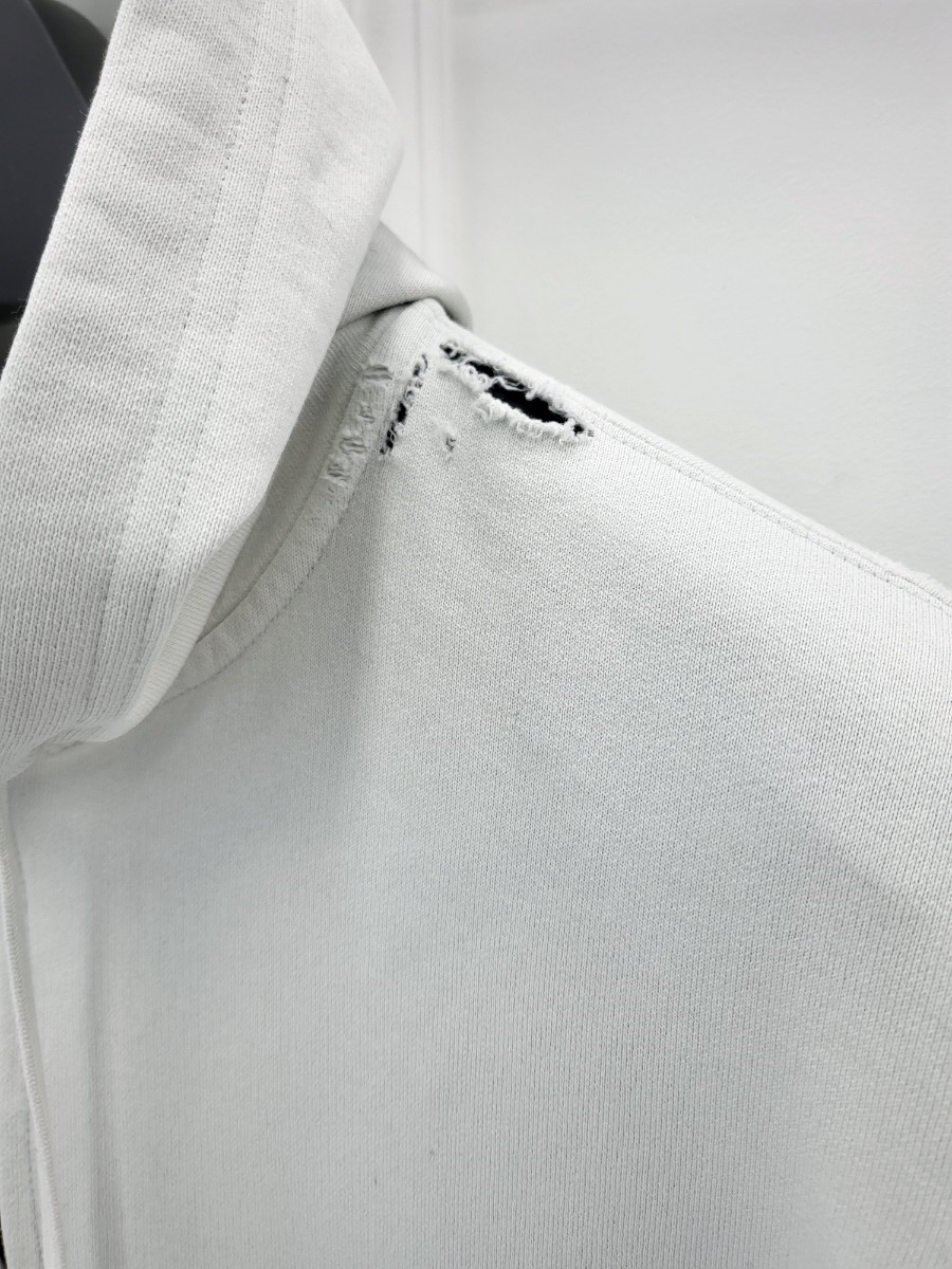 [미다스] 발렌시아가 시큐리티 테이프 후드 집업 더티 화이트 826162