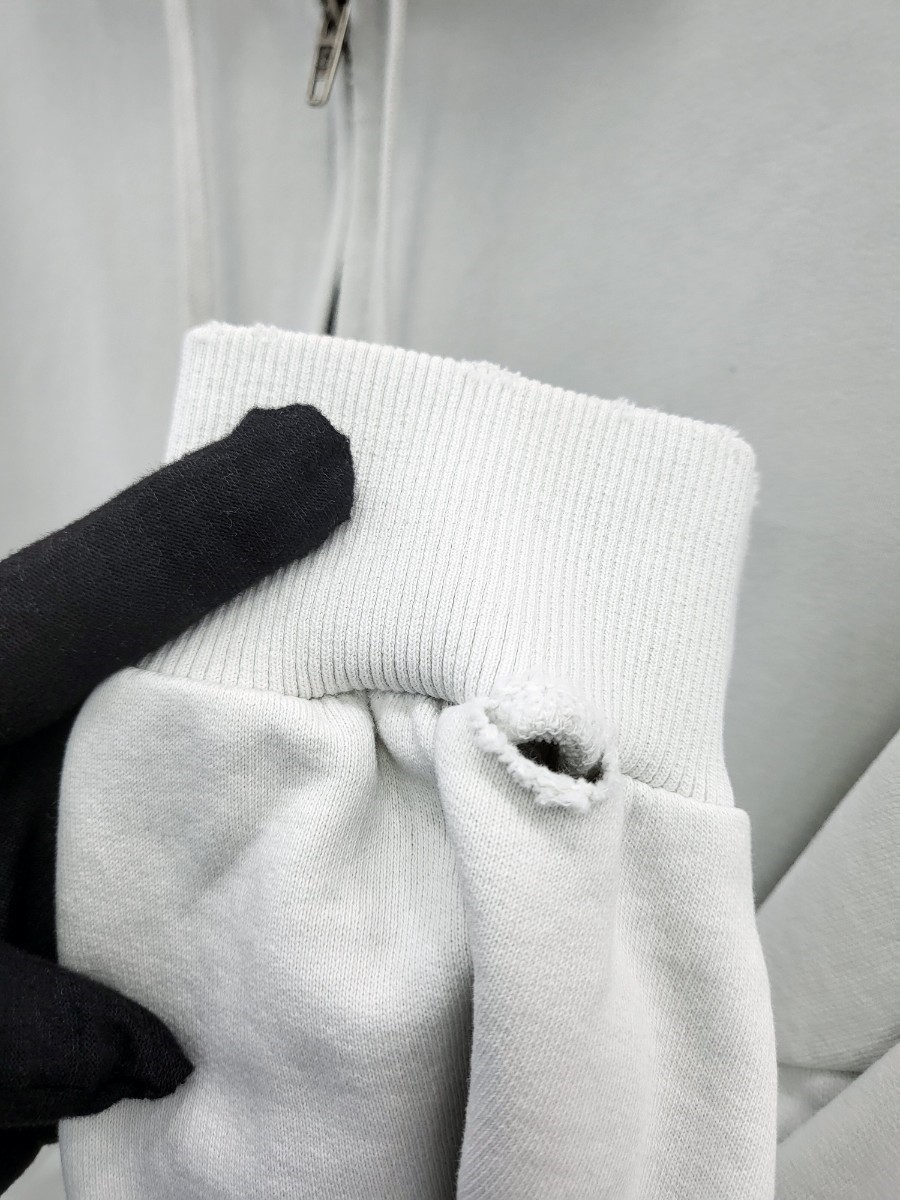 [미다스] 발렌시아가 시큐리티 테이프 후드 집업 더티 화이트 826162