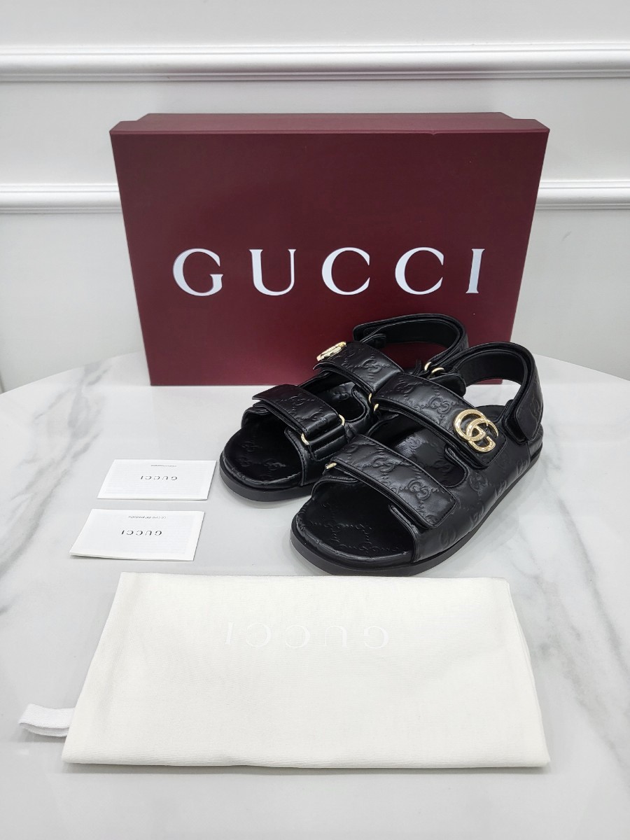 [미다스] 25SS 구찌 GG 벨크로 스트랩 샌들 816625 38