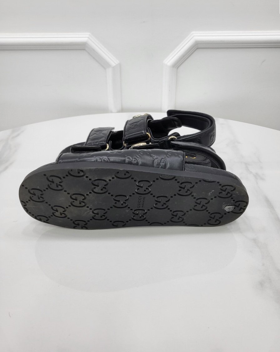 [미다스] 25SS 구찌 GG 벨크로 스트랩 샌들 816625 38