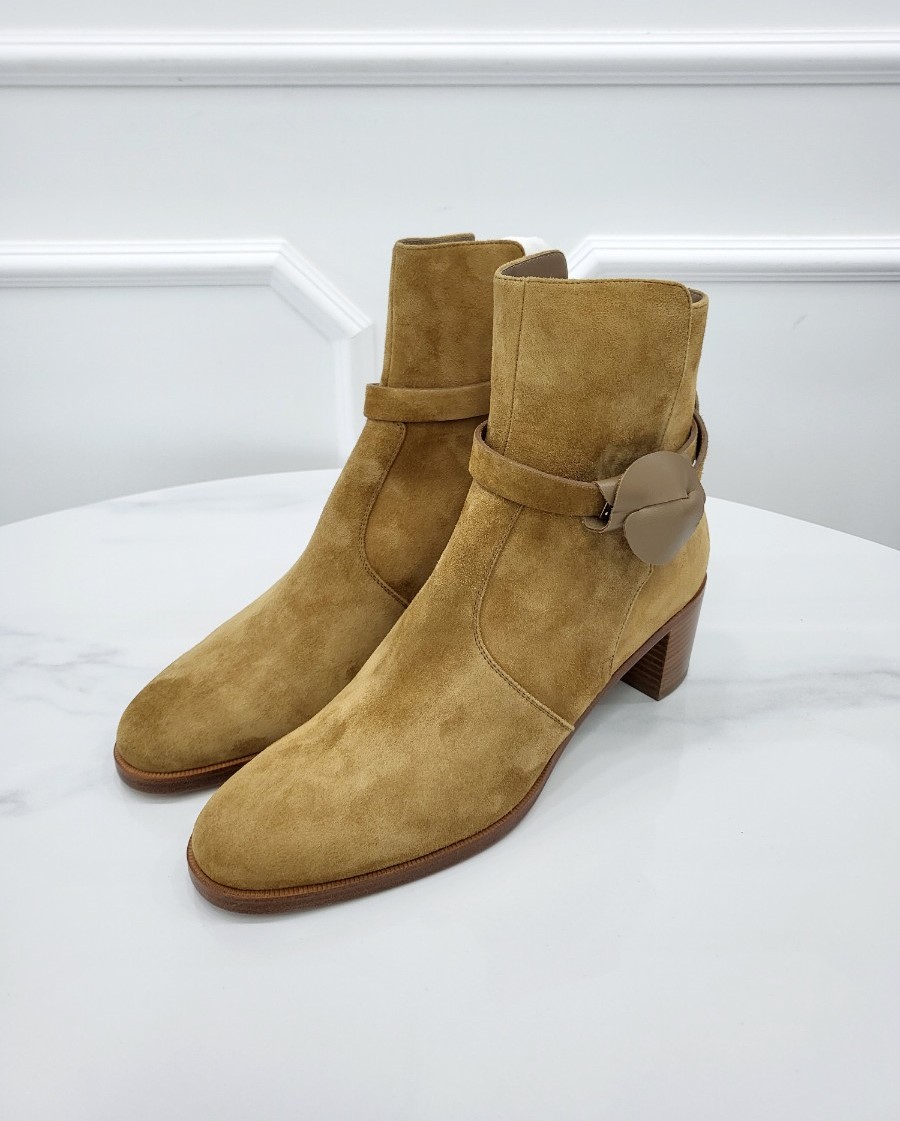 [미다스] 에르메스 스웨이드 프렌치 50 앵클부츠 H222093Z 41