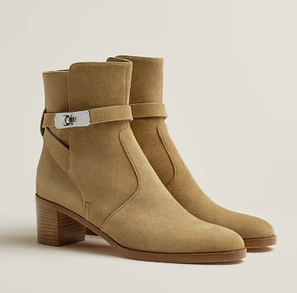 [미다스] 에르메스 스웨이드 프렌치 50 앵클부츠 H222093Z 41