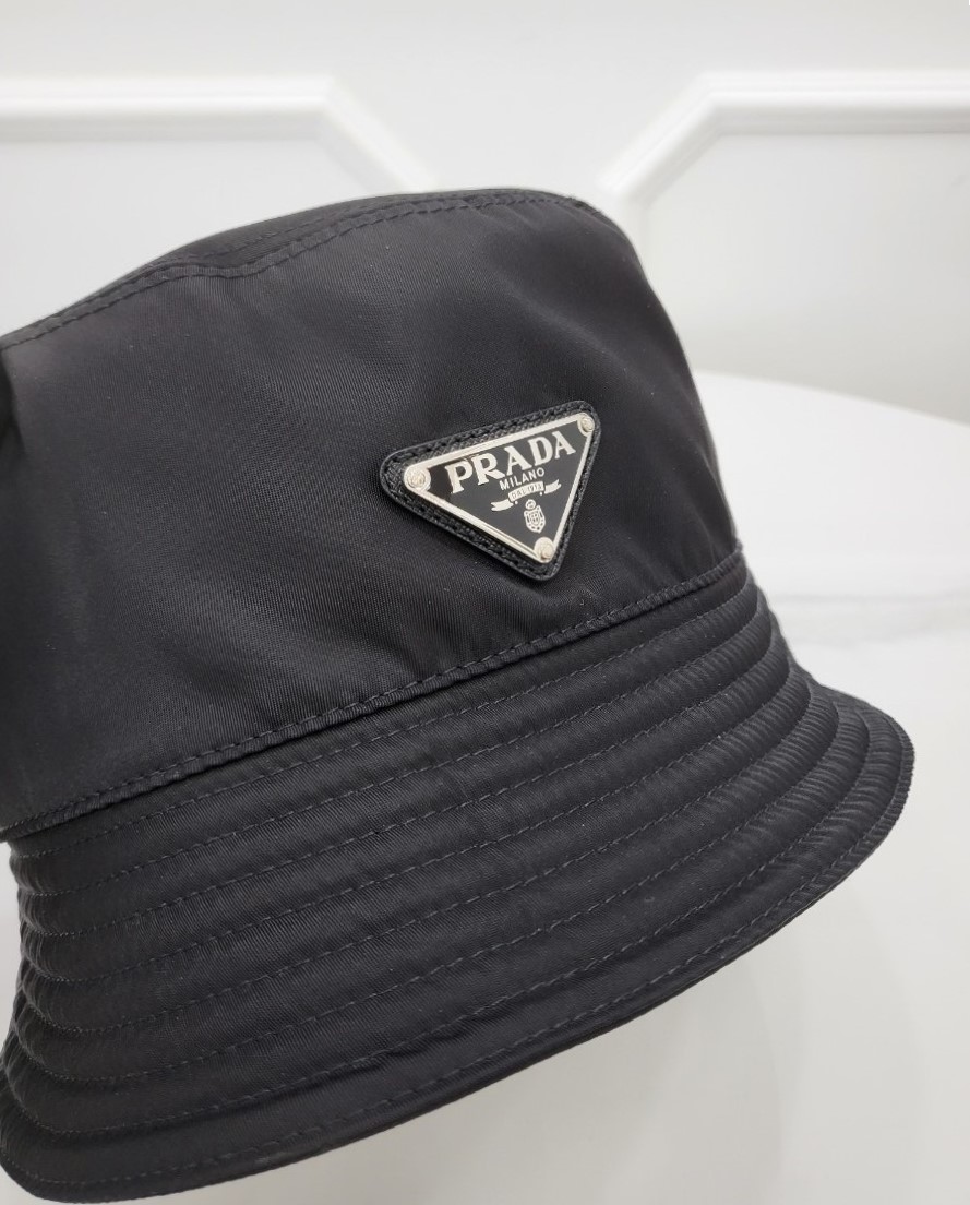 [미다스] 프라다 리나일론 버킷햇 블랙 L 2HC137
