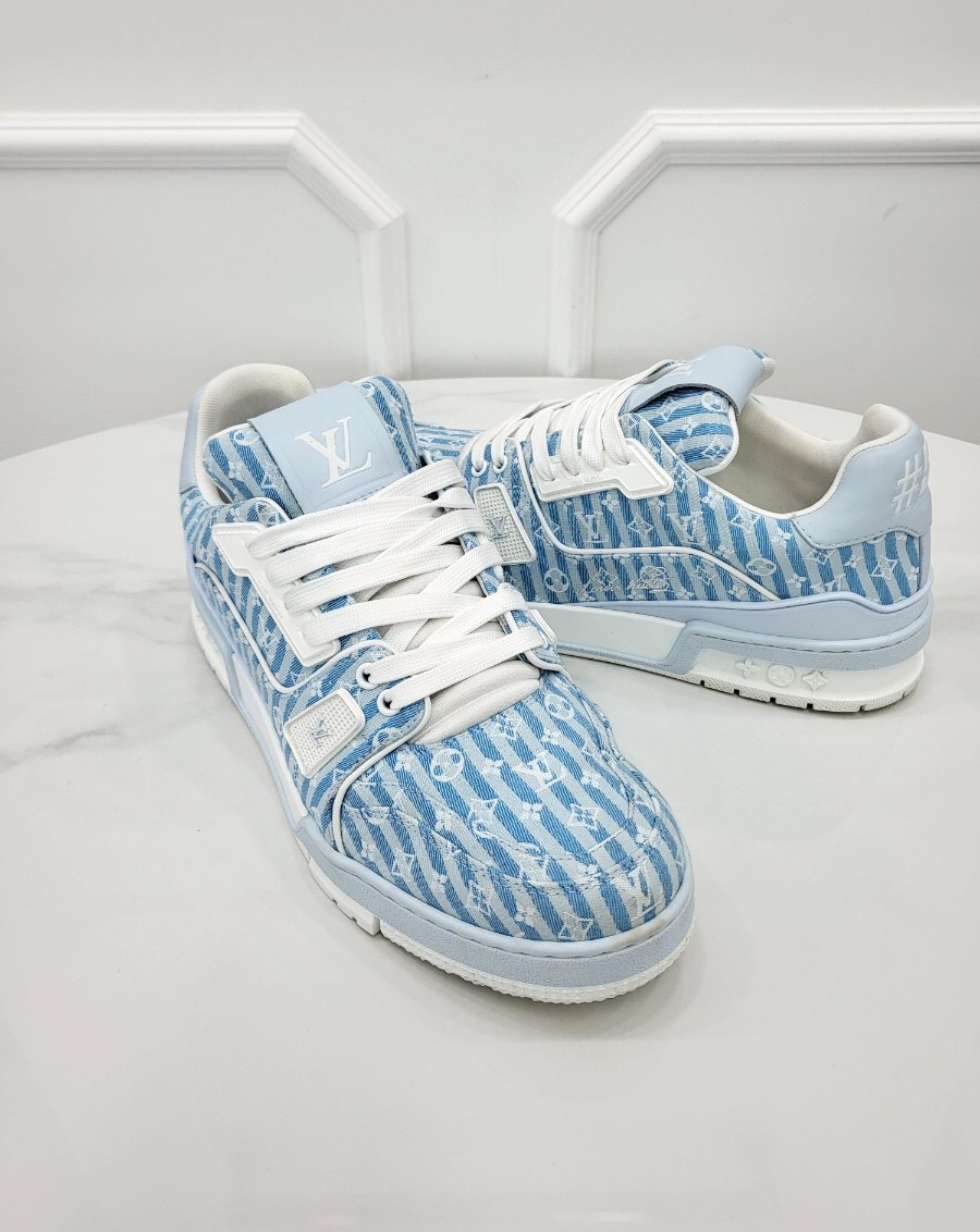 [미다스] 루이비통 LV 트레이너 블루 스트라이프 8 1ABNLI