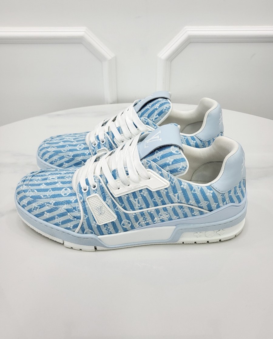 [미다스] 루이비통 LV 트레이너 블루 스트라이프 8 1ABNLI