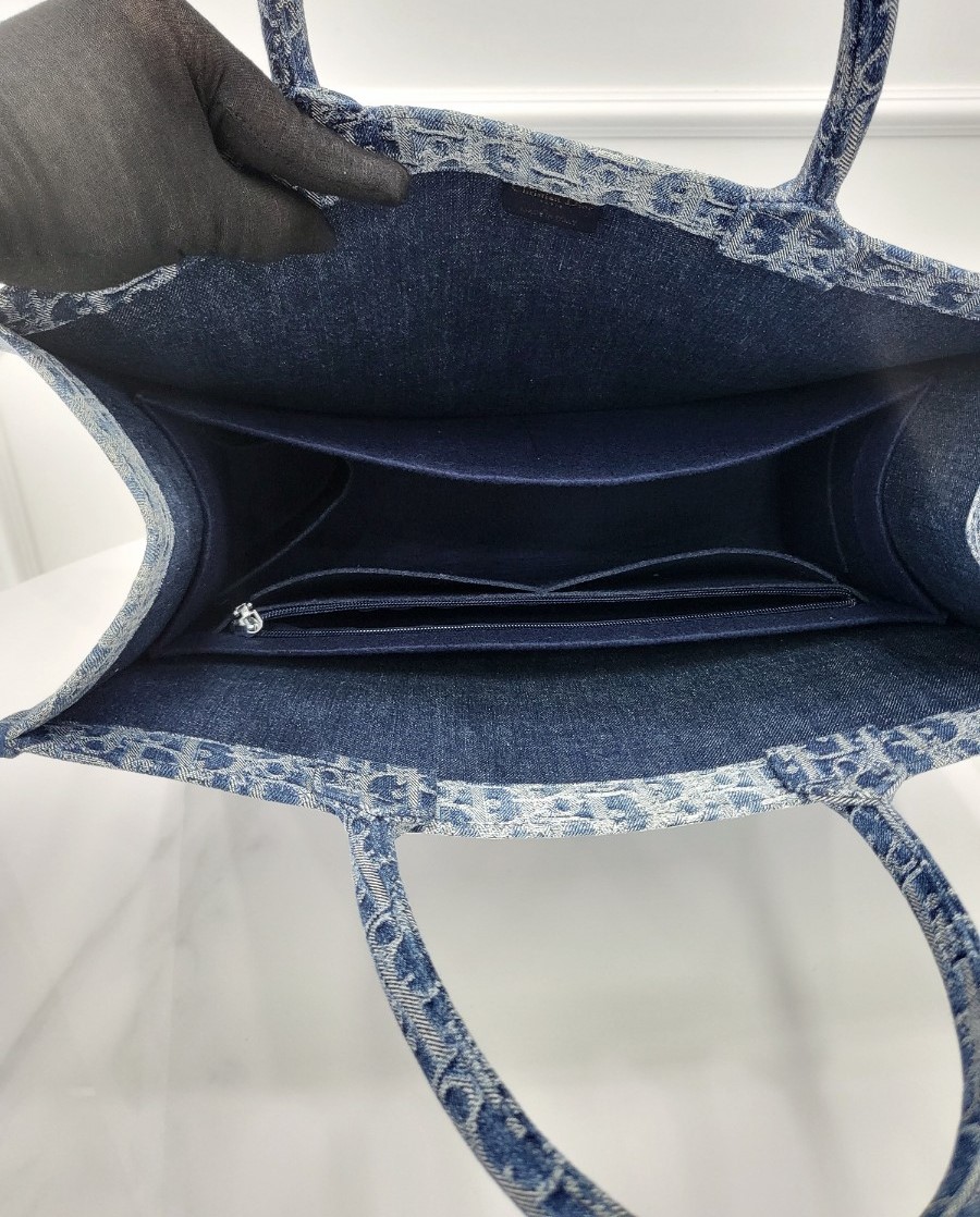 [미다스] 디올 오블리크 자카드 블루 북토트 라지 M1286ZEGC