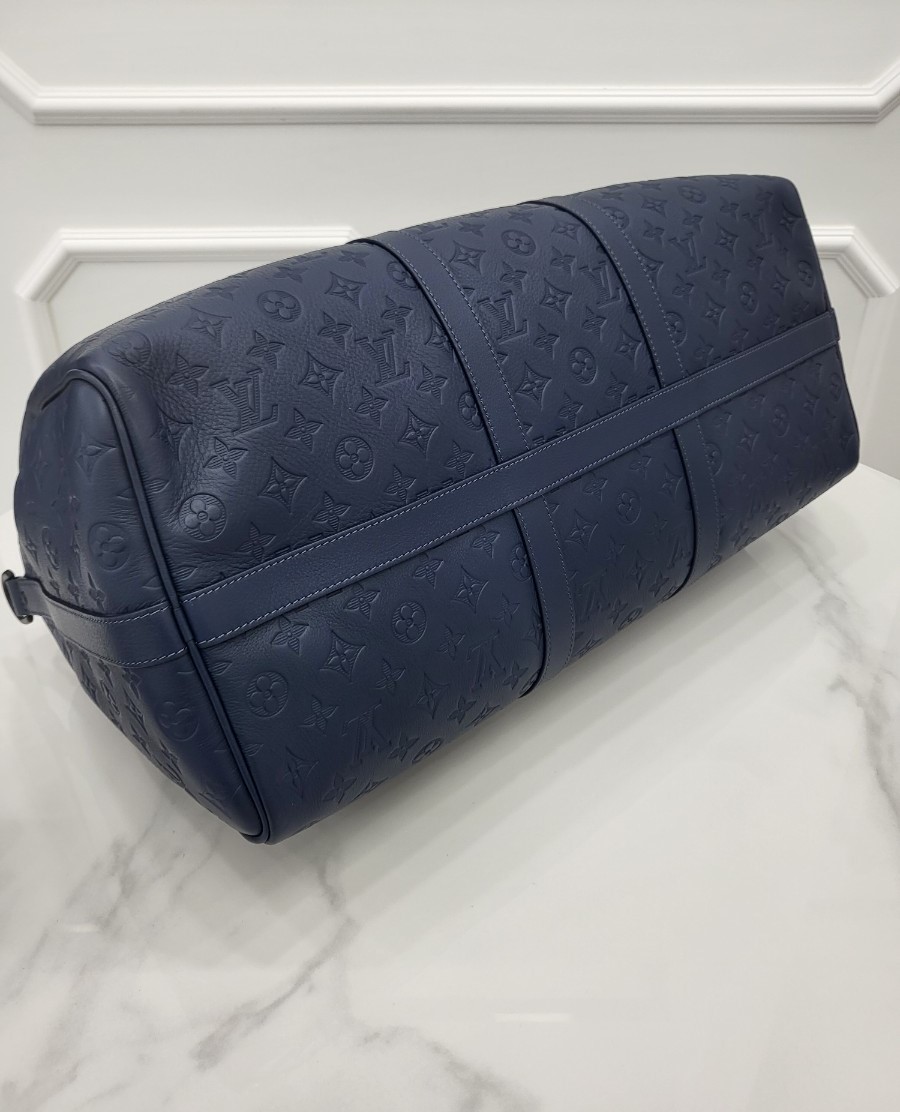 [미다스] 루이비통 반둘리에 블루 보스턴백 키폴 50 M14840