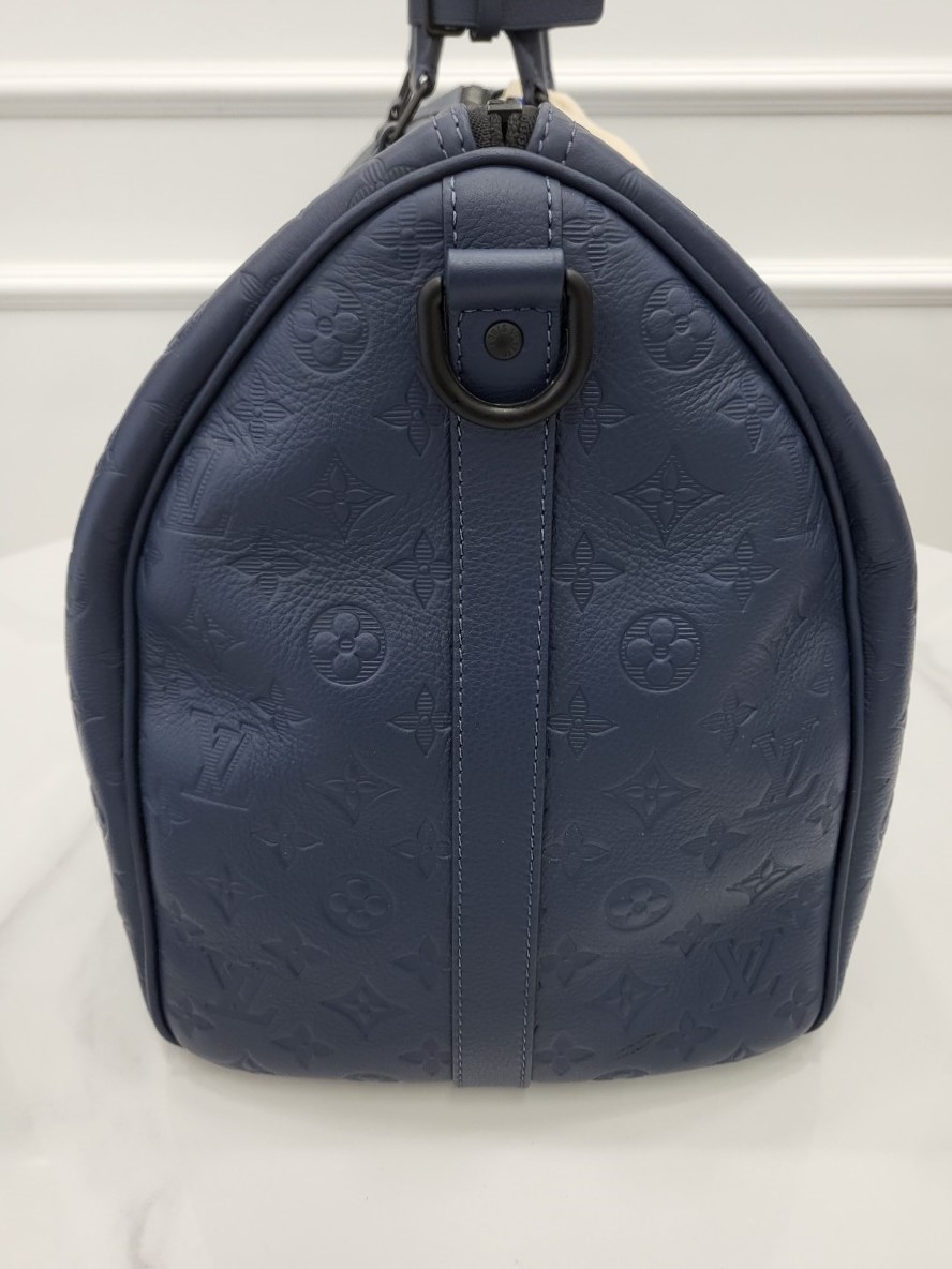 [미다스] 루이비통 반둘리에 블루 보스턴백 키폴 50 M14840