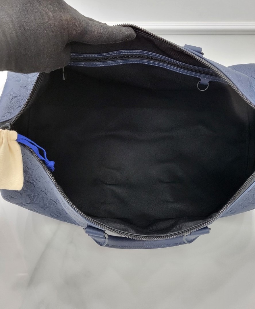 [미다스] 루이비통 반둘리에 블루 보스턴백 키폴 50 M14840