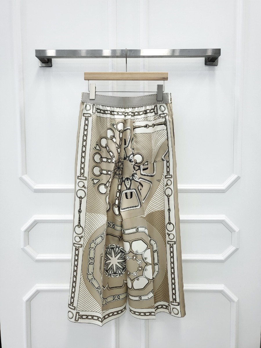 [미다스] 에르메스 칼레이도스코프 효과 프린트 크롭팬츠 H4H0477DWF836