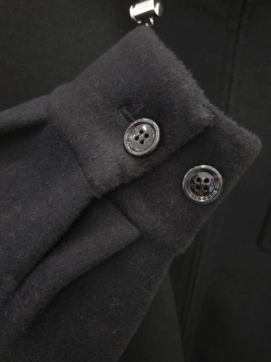 [미다스] 프라다 캐시고라 벨트 후드 코트 블랙 P629PK 44 새상품