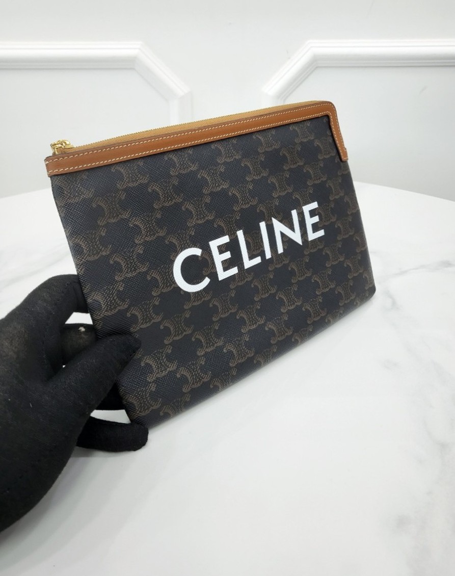 [미다스] 셀린느 트리오페 파우치 탄 10D672BZQ