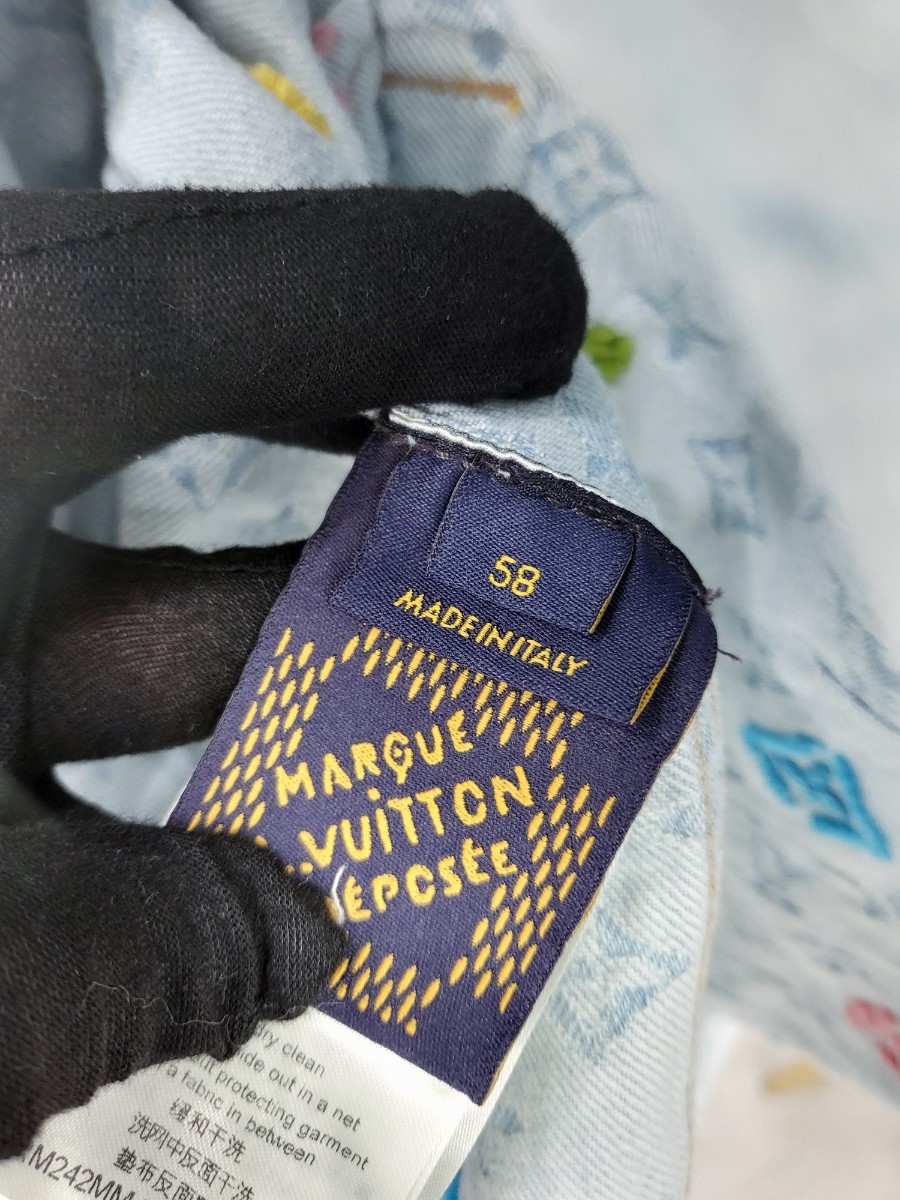 [미다스] 루이비통 타일러 모노그램 데님자켓 58 1AFPTF