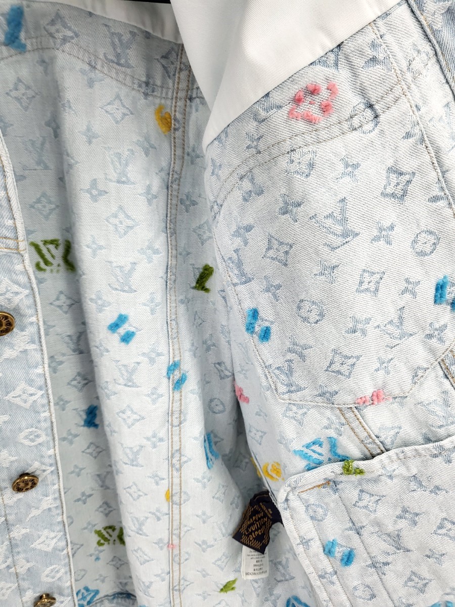 [미다스] 루이비통 타일러 모노그램 데님자켓 56 1AFPTF