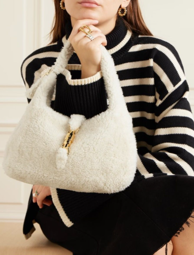 [미다스] 구찌 재키 1961 스몰 숄더백 시어링 하프문 636709